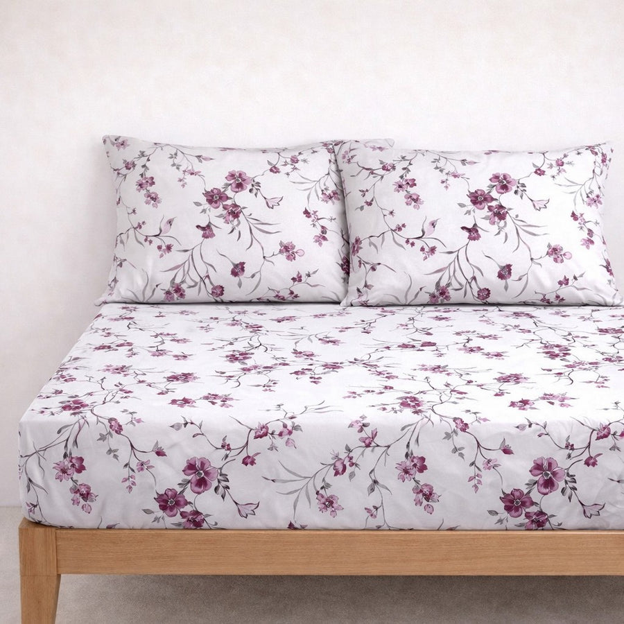 Ventana - Σεντόνι Διπλό με Λάστιχο 160x200+30cm με 2 μαξιλαροθήκες 50Χ70cm , 100% βαμβάκι 023906 — 1