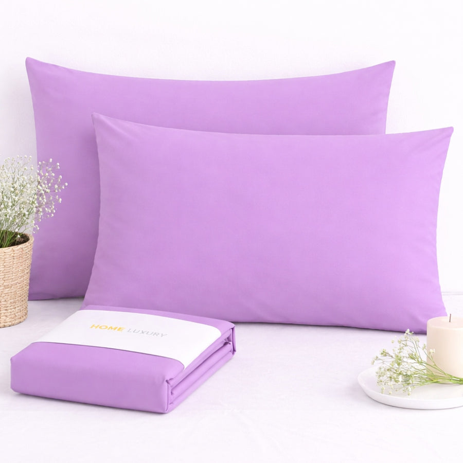 Σετ Βιολετί Μαξιλαροθήκες 50x70cm 100% Βαμβάκι 14050 — 1