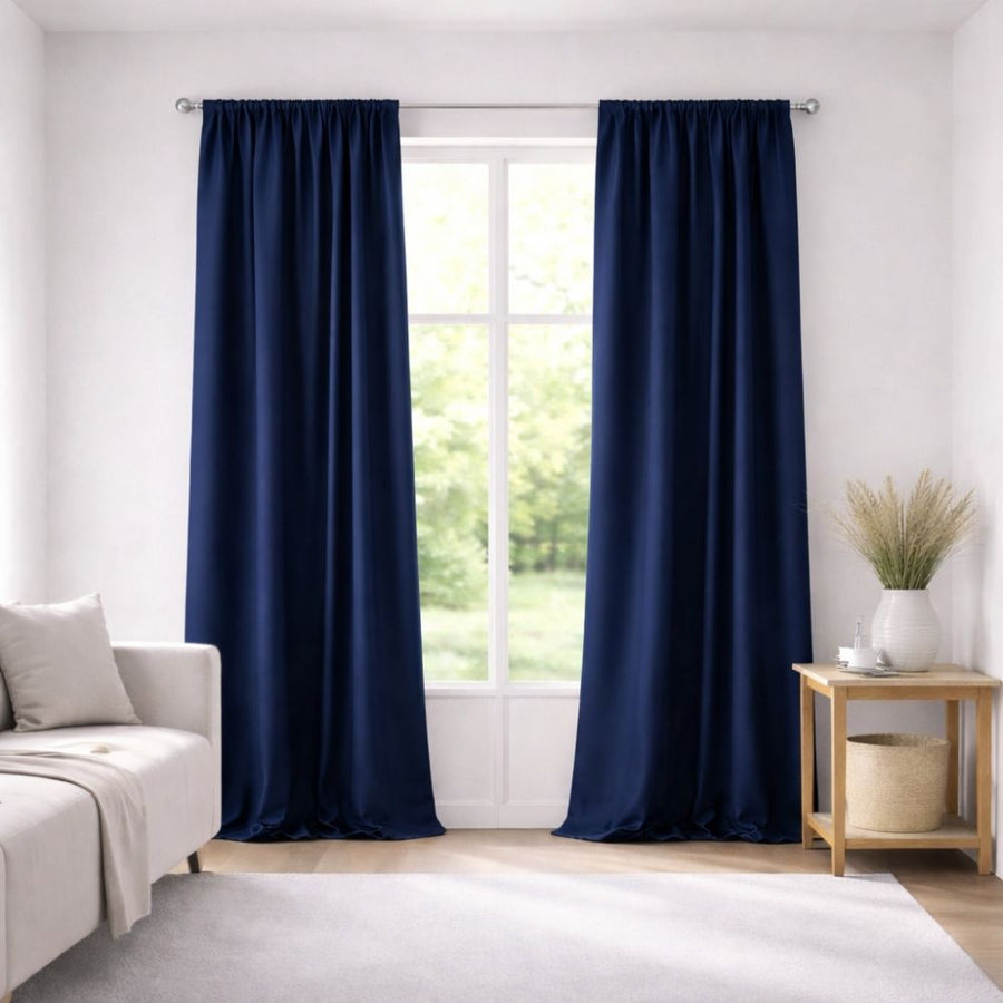 Dellia Κουρτίνα Σκίασης Σκούρο Μπλε Με Τρέσα Υ270xΦ280cm 420-16 — 1