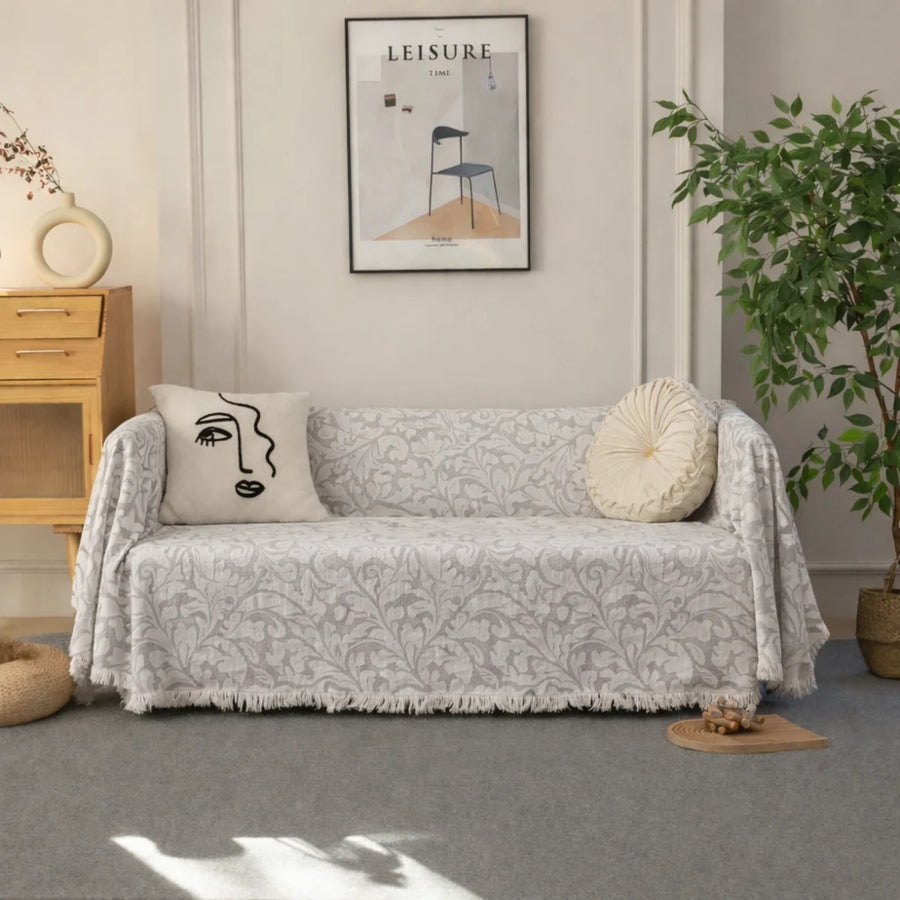 Ριχτάρια Καναπέ Μπεζ Σετ 3 Τεμαχίων (180x180, 180x250, 180x320) 100% Βαμβακερά 952-3 — 1
