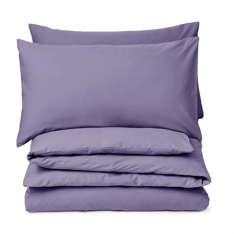 Σετ Παπλωματοθήκη Ημίδιπλη 160x240cm Μωβ 100% Βαμβάκι 053706 — 1