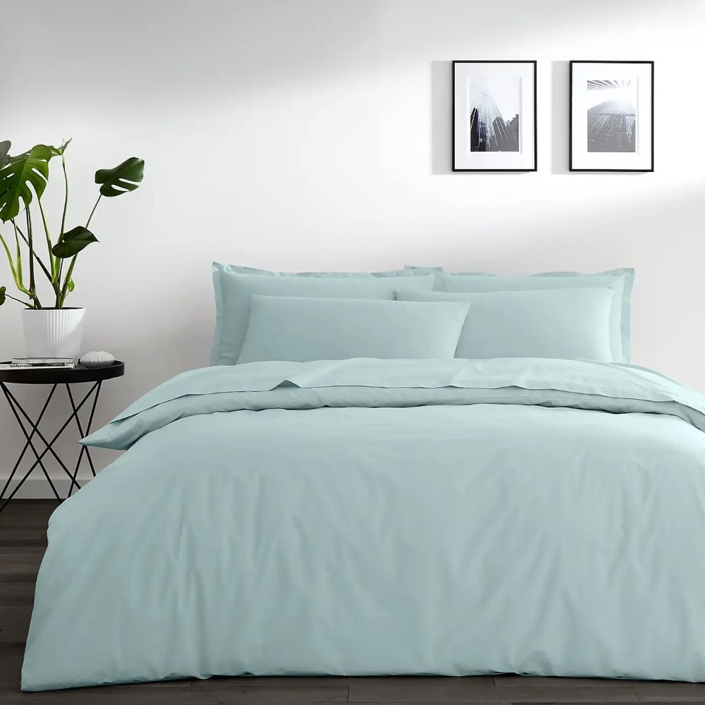 Σετ Παπλωματοθήκη Υπέρδιπλη 220x240cm Aqua 100% Βαμβάκι 043710