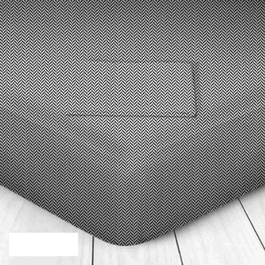 Casanova Γκρι - Σεντόνι Διπλό Με Λάστιχο 160x200+25cm 100% Βαμβάκι 113160 — 1