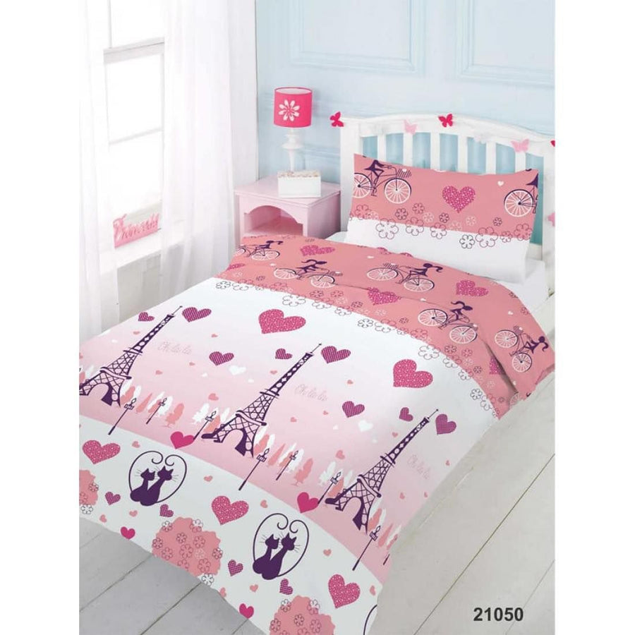 Love Paris Σετ Παπλωματοθήκη Ημίδιπλη 160Χ240cm P-21050 — 1