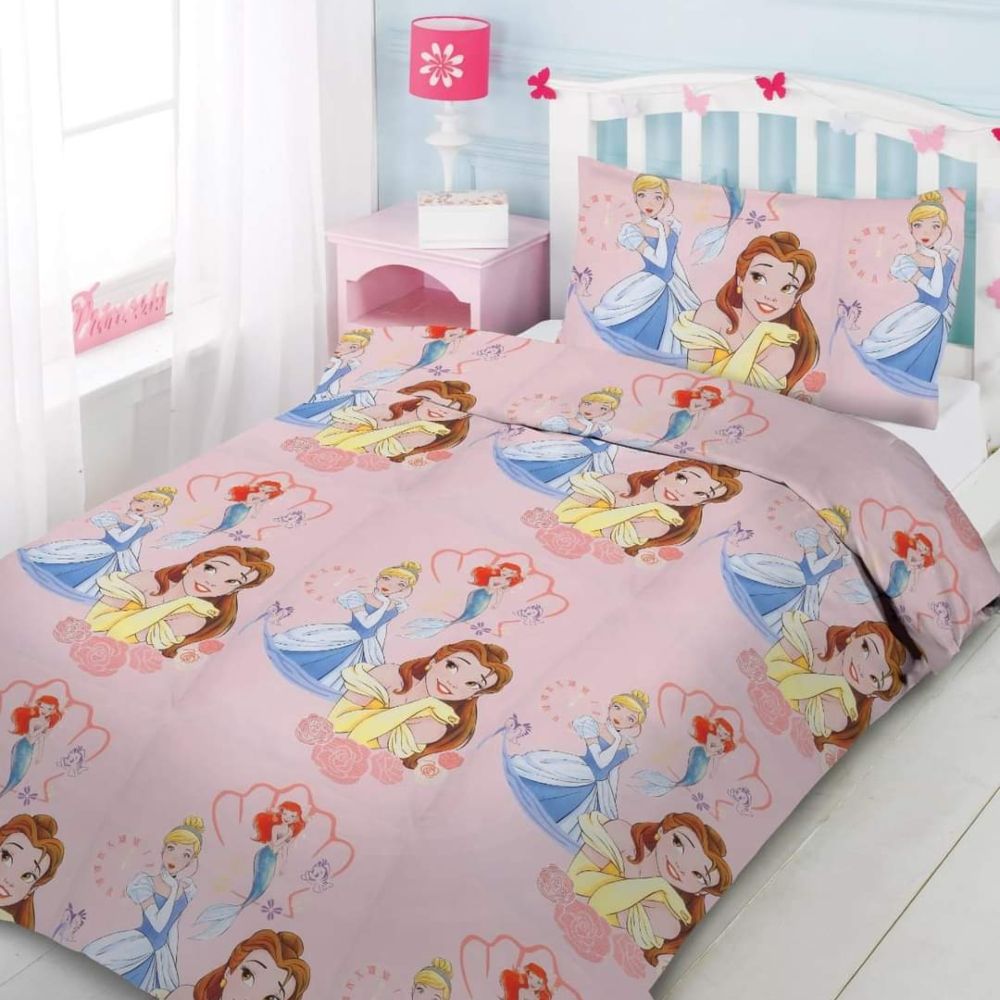 Disney Princess Σετ Σεντόνια Ημίδιπλα 160x240cm 100% βαμβάκι 21057