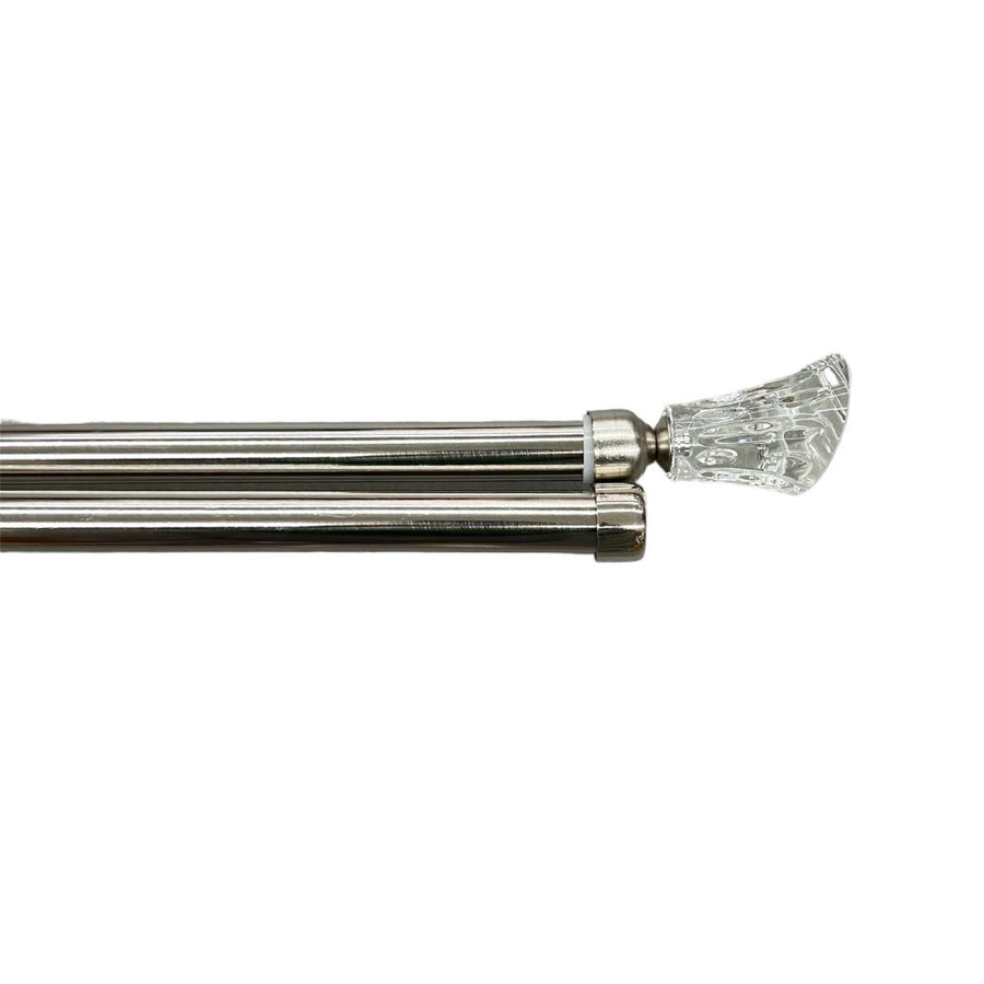 Διπλό Κουρτινόξυλο Ασημί 160 εώς 310 cm 28mm 38601