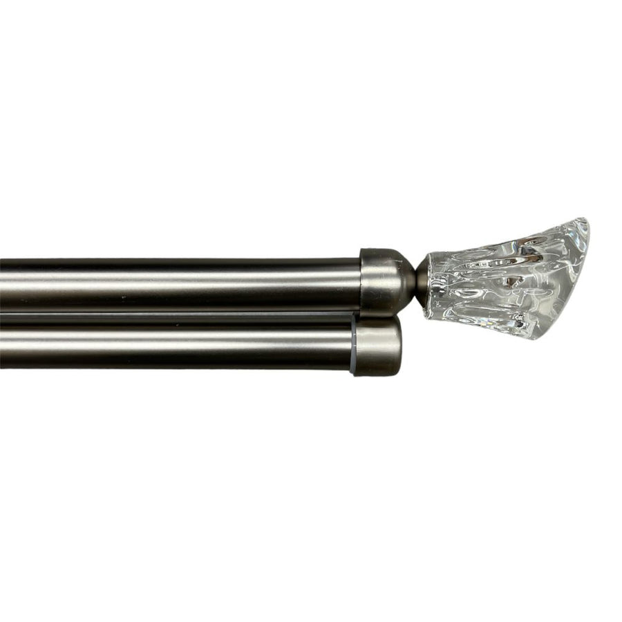Διπλό Κουρτινόξυλο Ασημί Ματ 160 εώς 310 cm 28mm 38603