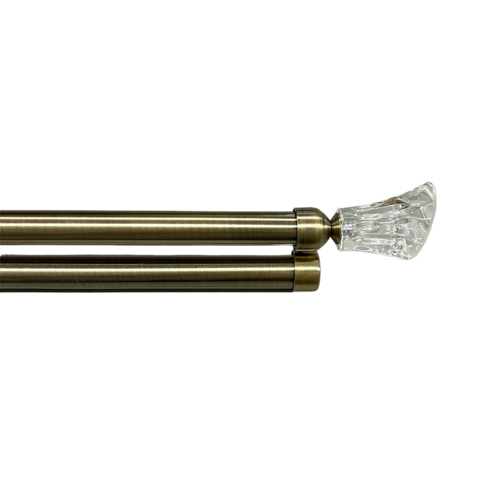 Διπλό Κουρτινόξυλο Χρυσό 160 εώς 310 cm 28mm 38605