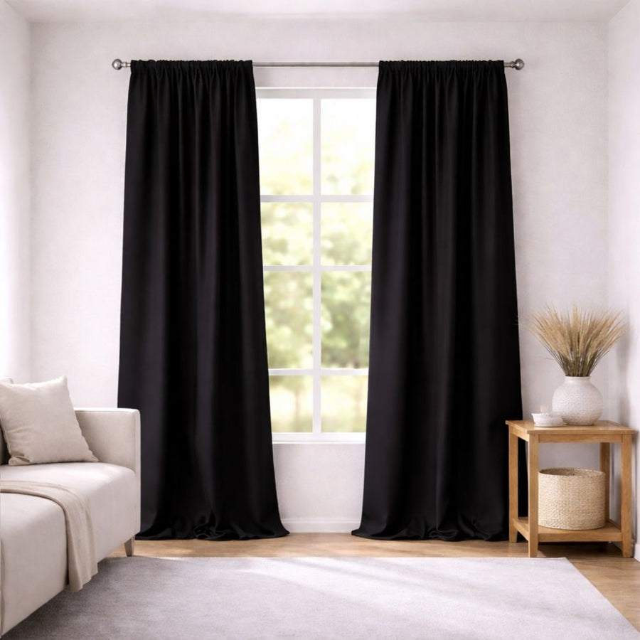 Dellia Κουρτίνα Σκίασης Μαύρη Με Τρέσα Υ270xΦ280cm 420-18 — 1