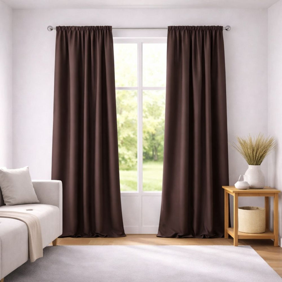 Dellia Κουρτίνα Σκίασης Καφέ Με Τρέσα Υ270xΦ280cm 420-4 — 1