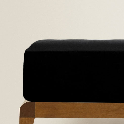 Monochrome - Σετ Σεντόνια Ημίδιπλα Μαύρα 160X250cm 100% Βαμβάκι S-0166160 — 2