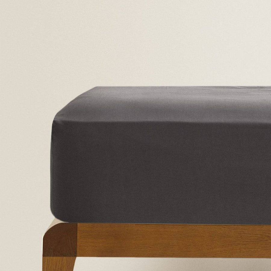 Σεντόνι Γκρι Ημίδιπλο 120x200+25cm 100% βαμβάκι H028hotel — 1
