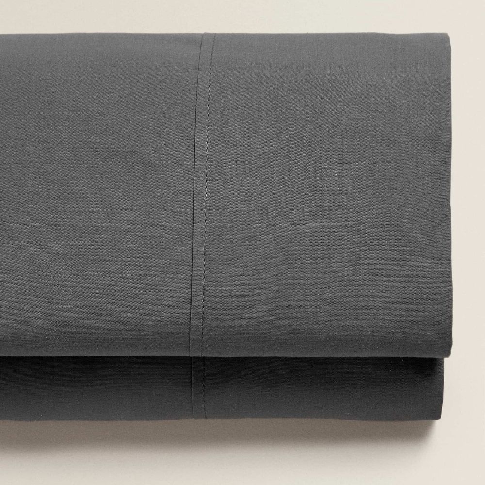 Σεντόνι Γκρι Ημίδιπλο 160x250cm 100% βαμβάκι X028hotel
