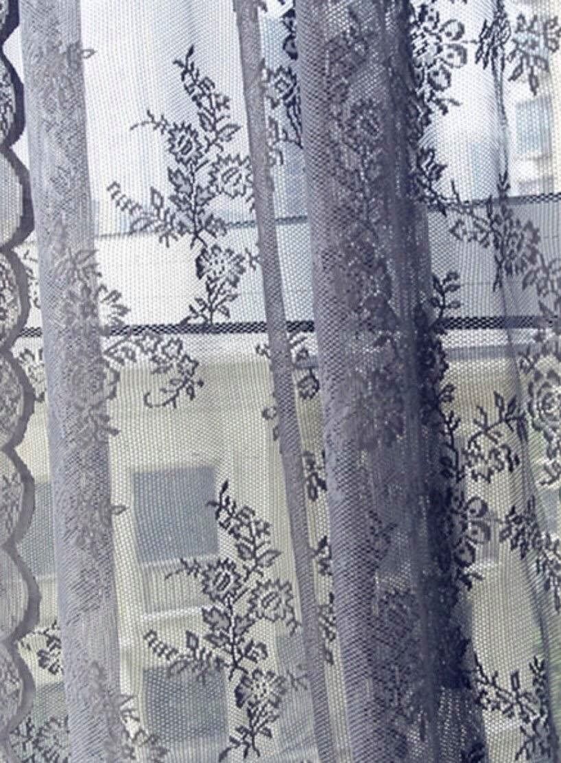 Romantic Κουρτίνα Ημιδιάφανη Γκρι Με Τρέσα Υ270xΦ280cm 595-11