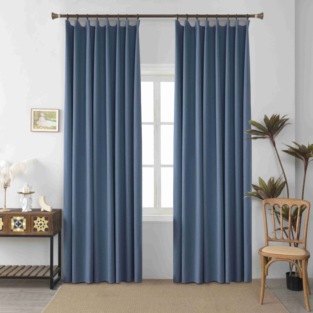 Κουρτίνα Σκίασης Μπλε με Κρίκο 140x265cm AD6010-3