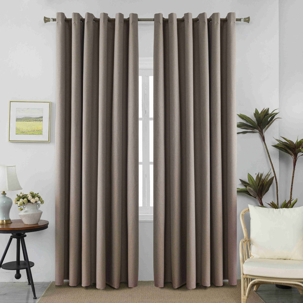 Κουρτίνα Σκίασης Καφέ με Τρέσα 270x270cm 6010-44