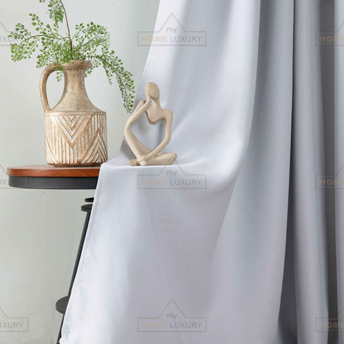 Dellia - Κουρτίνα Σκίασης Λευκή Με Κρίκο Υ265xΦ140cm AD6038-12 — 2