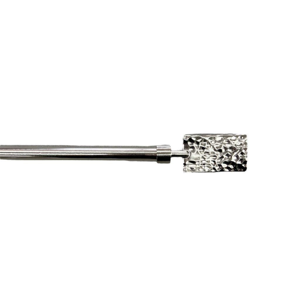 Μονό Κουρτινόξυλο Ασημί 120 εώς 200 cm 19mm 61501