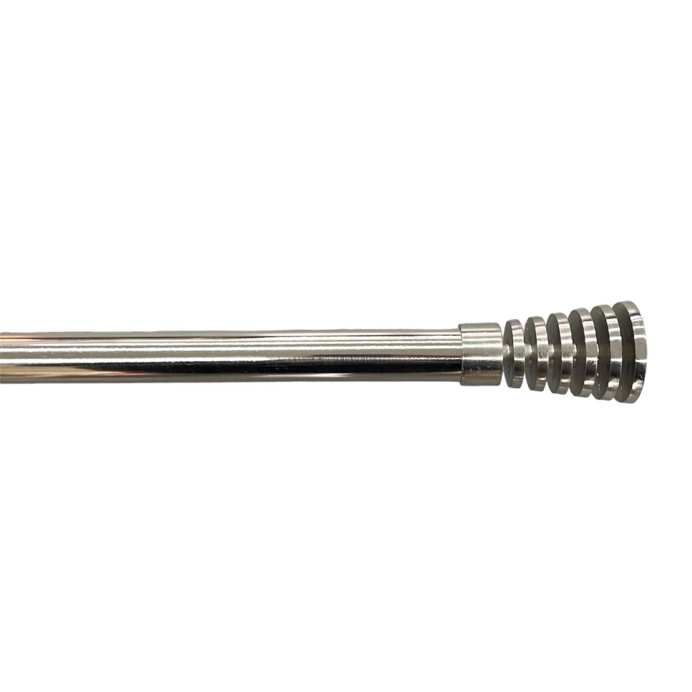 Μονό Κουρτινόξυλο Ασημί 160 εώς 310 cm 28mm 67894