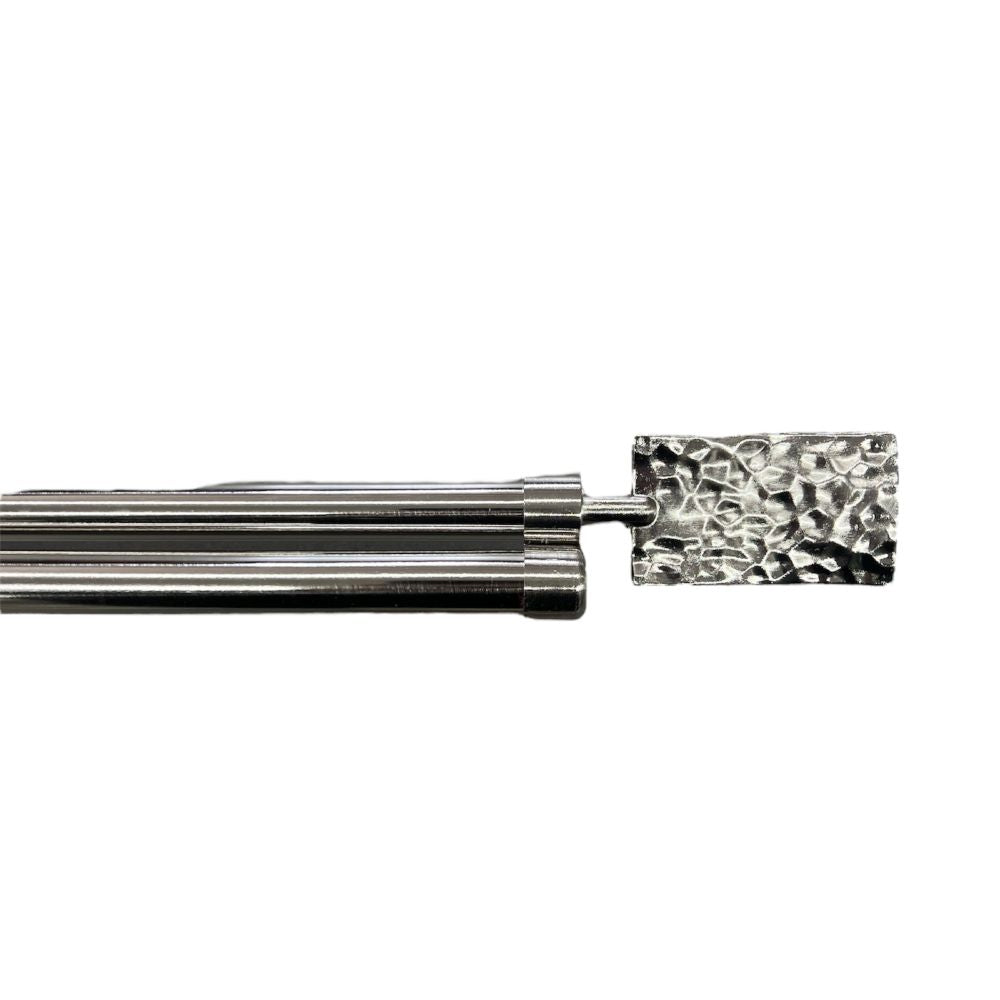 Διπλό Κουρτινόξυλο Ασημί με 120 εώς 200 cm 19mm 69501