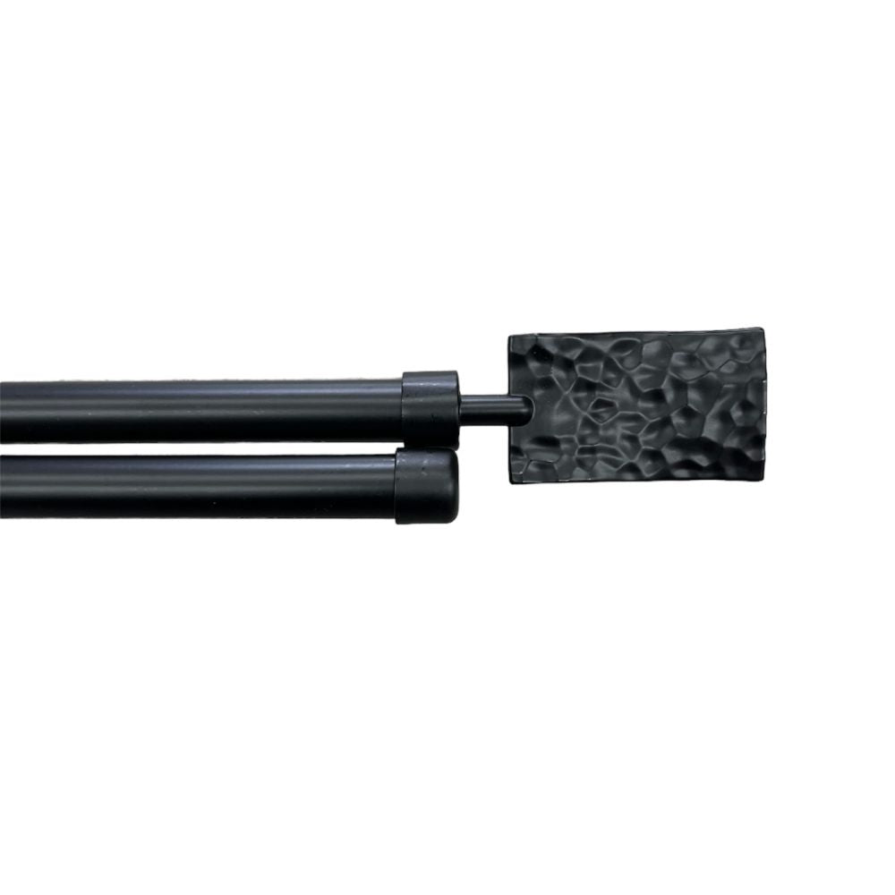 Διπλό Κουρτινόξυλο Μαύρο Ματ 160 εώς 310 cm 19mm 68502
