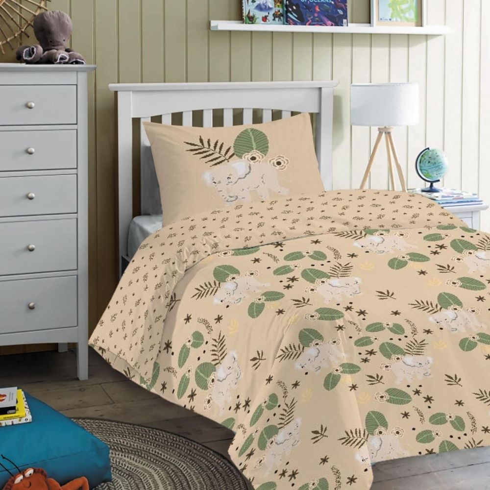 Σετ Σεντόνια Κούνιας Σαφάρι 3τμχ 120x160cm 100% Βαμβάκι 71160236-3
