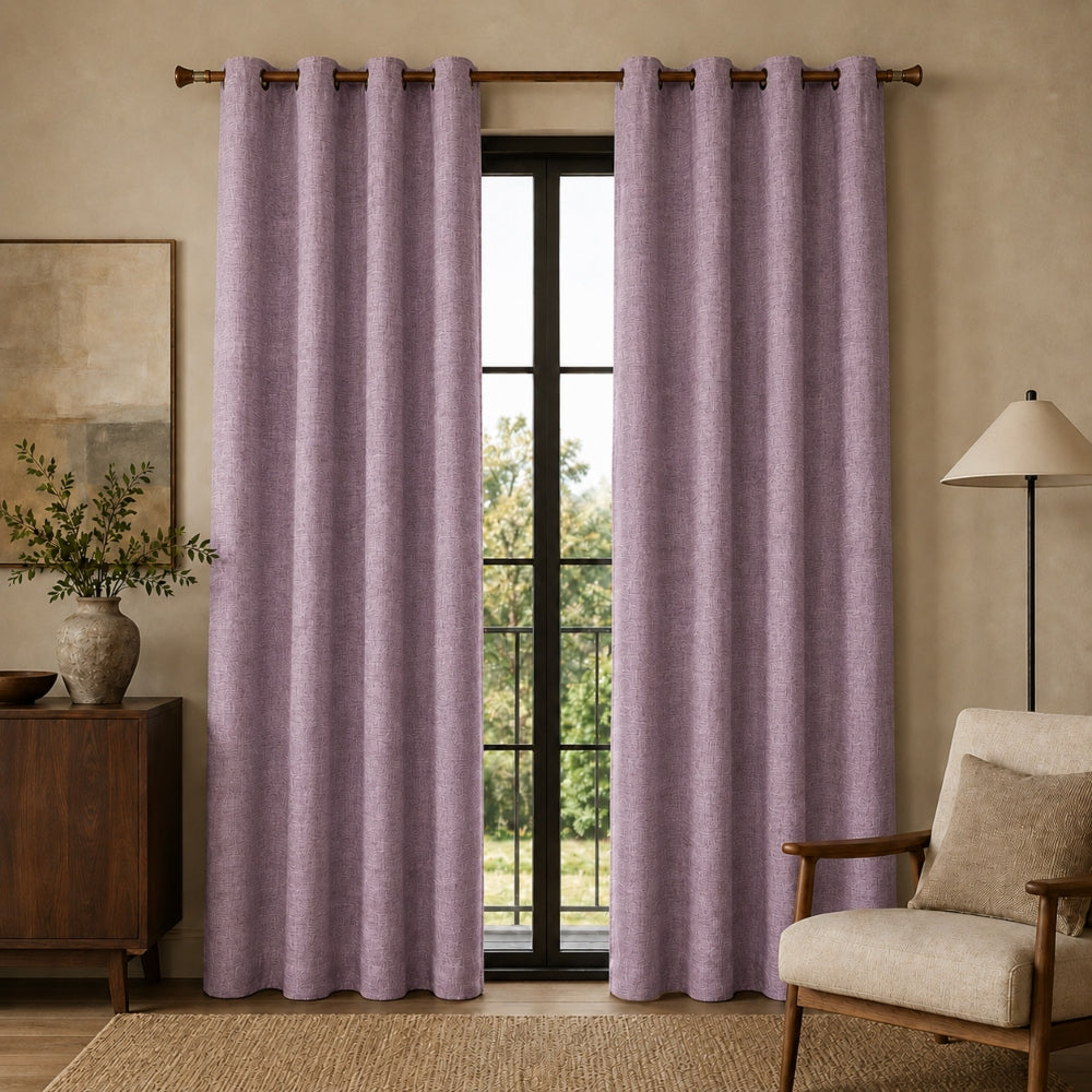 Linen Κουρτίνα Μωβ 80% Σκίασης Με Τρέσα Υ2.70ΧΦ2.80cm 786-6