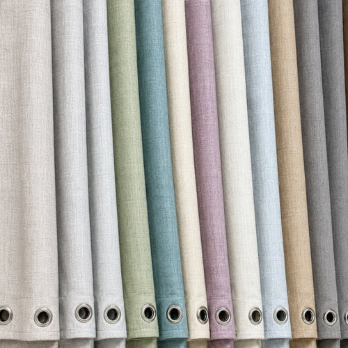 Linen Κουρτίνα Γκρι Σκούρο 80% Σκίασης Με Κρίκο Υ2.70ΧΦ2.80cm A786-16 — 2