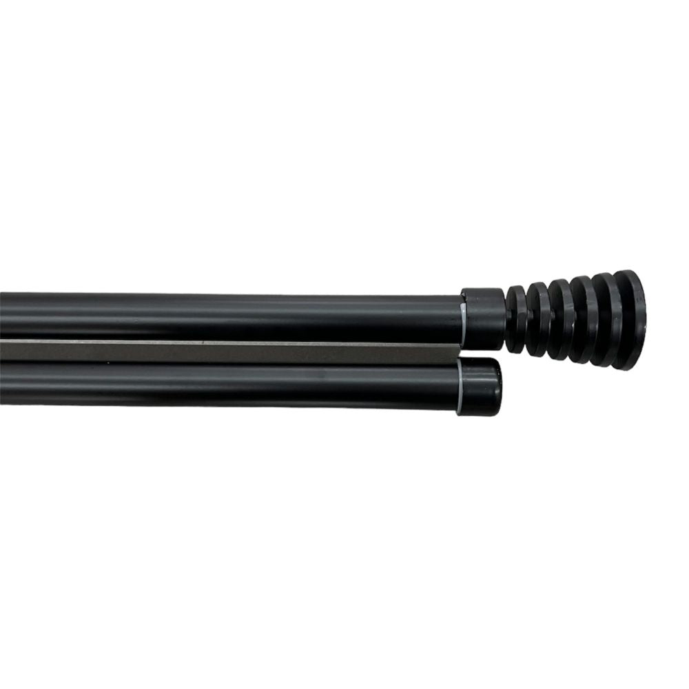 Διπλό Κουρτινόξυλο Μαύρο Ματ 120 εώς 200 cm 28mm 88893
