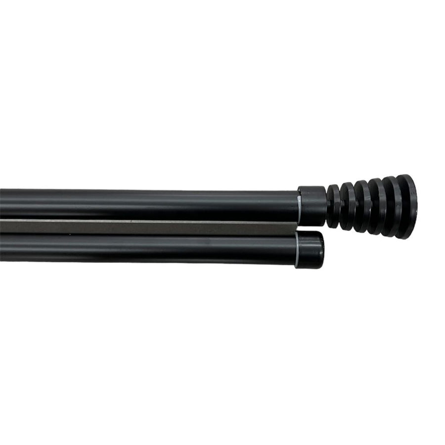 Διπλό Κουρτινόξυλο Μαύρο Ματ 120 εώς 200 cm 28mm 88893 — 1