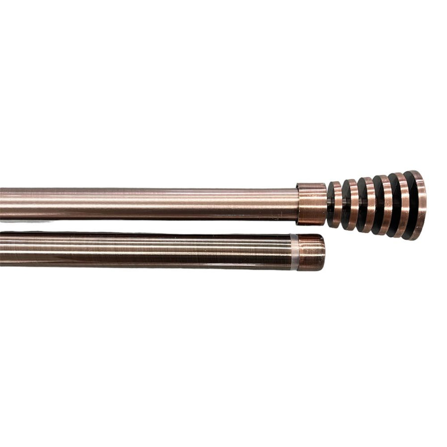 Διπλό Κουρτινόξυλο Μπρονζέ 120 εώς 200 cm 19mm 78895 — 1