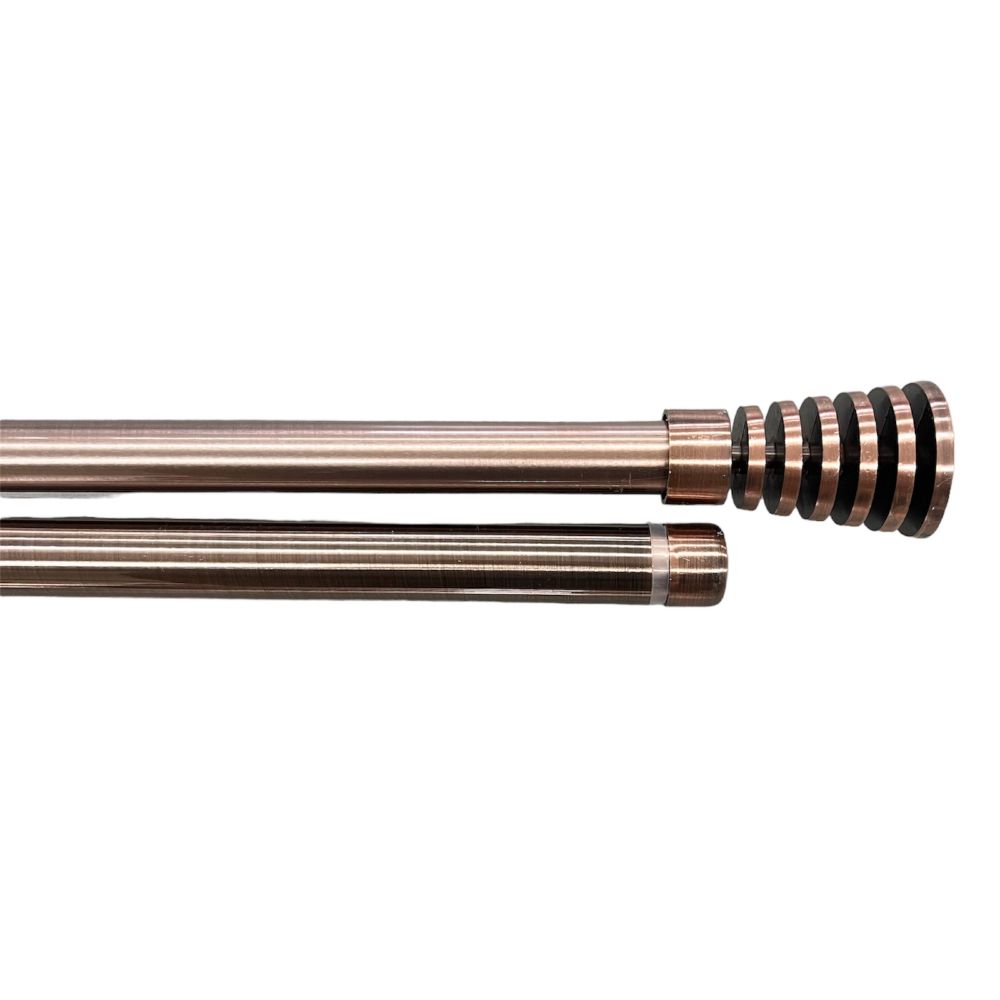Διπλό Κουρτινόξυλο Μπρονζέ 120 εώς 200 cm 19mm 78895