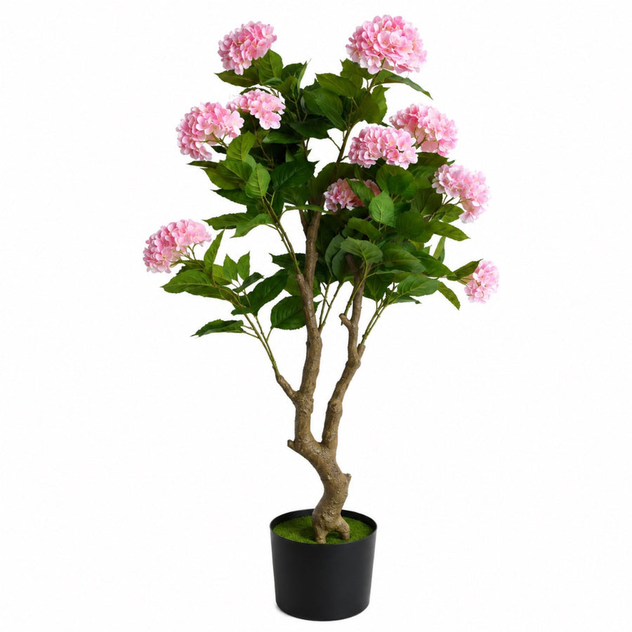 Τεχνητή Ορτανσία Ροζ σε Γλάστρα 140cm 87222-2 — 1