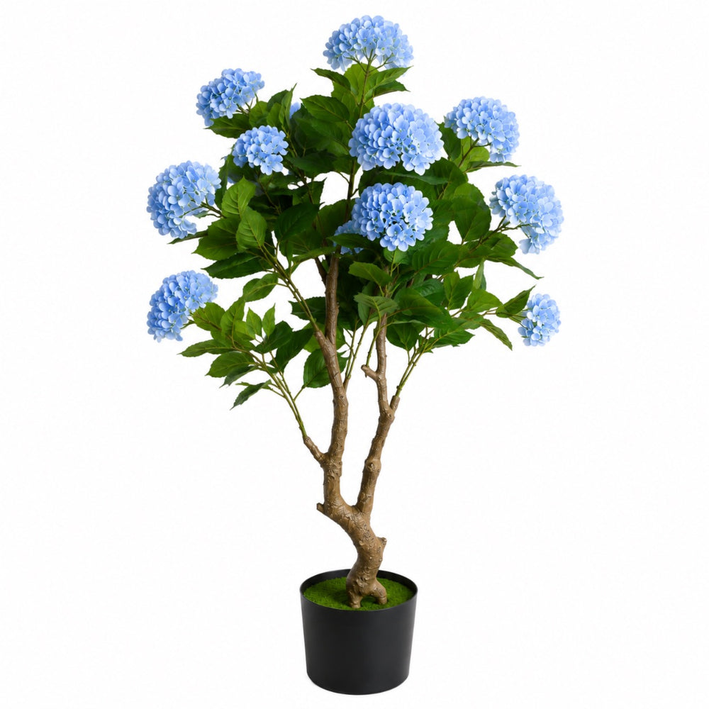Τεχνητή Ορτανσία Γαλάζια σε Γλάστρα 140cm 87222-3