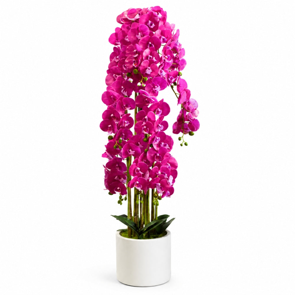 Τεχνητή Ορχιδέα Φούξια 150cm σε Γλάστρα 87555-1