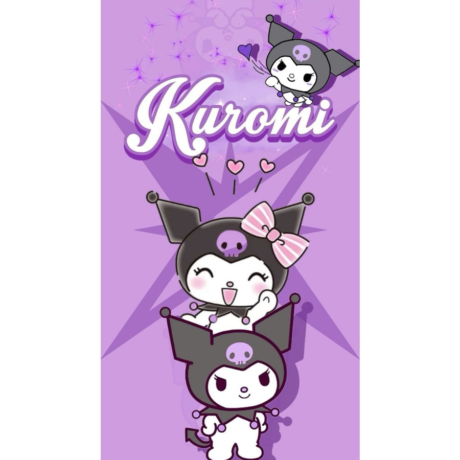 Παιδική Πετσέτα Θαλάσσης 100% microfiber Kuromi 70x140cm 88246-8 — 1