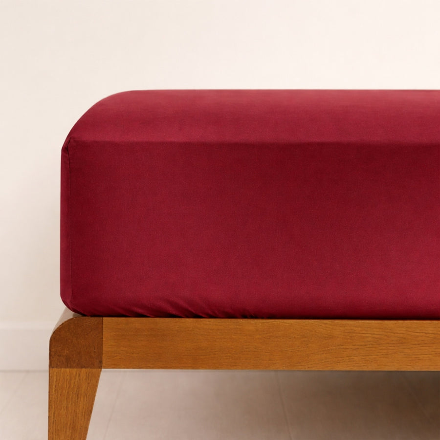 Σεντόνι Ημίδιπλο 160x240cm Μονόχρωμο Μπορντώ 100% Βαμβάκι 92160S