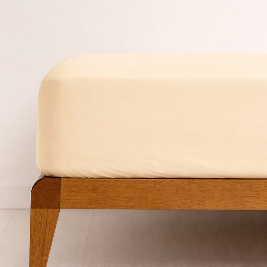 Σεντόνι Ημίδιπλο 160x240cm Μονόχρωμο Εκρού 100% Βαμβάκι 95160S