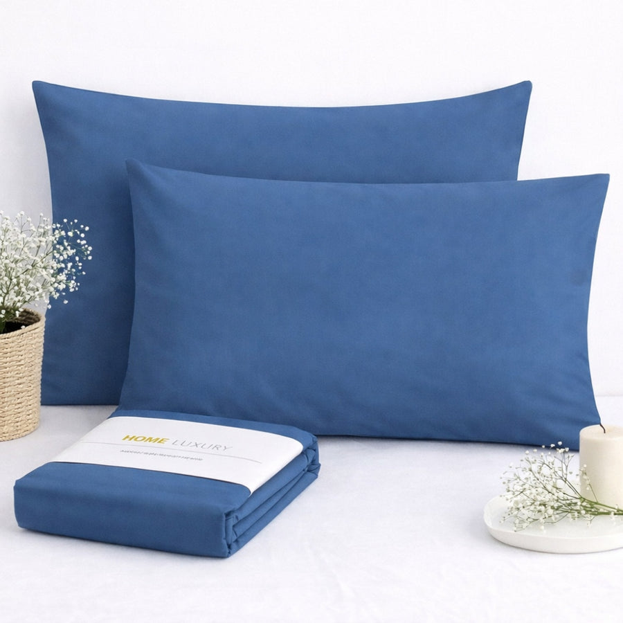 Σετ Μπλε Ραφ Μαξιλαροθήκες 50x70cm 100% Βαμβάκι 97050 — 1