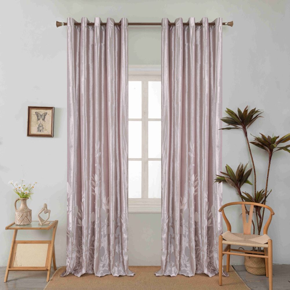 Κουρτίνα Σκίασης Velvet Πούδρα Με Κρίκο Υ290XΦ200cm A6042-10