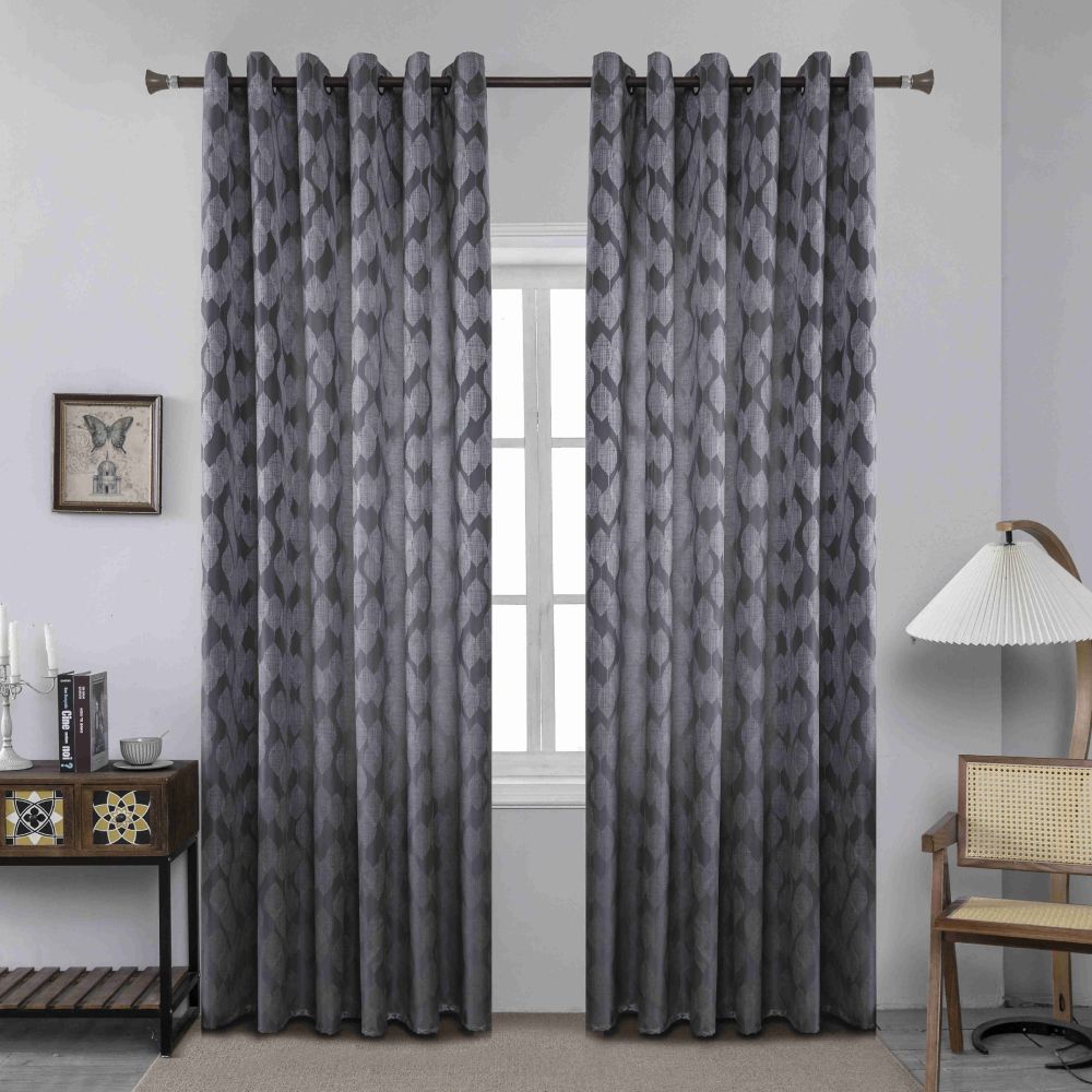 Κουρτίνα Σκίασης Γκρι Με Κρίκο Υ260xΦ280cm A6047-11