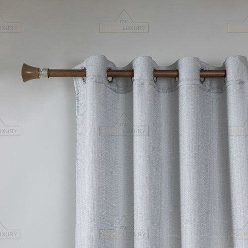 Line Senyl - Κουρτίνα Ημιδιάφανη Γκρι Με Κρίκο Υ270ΧΦ270cm A6036-11 — 2