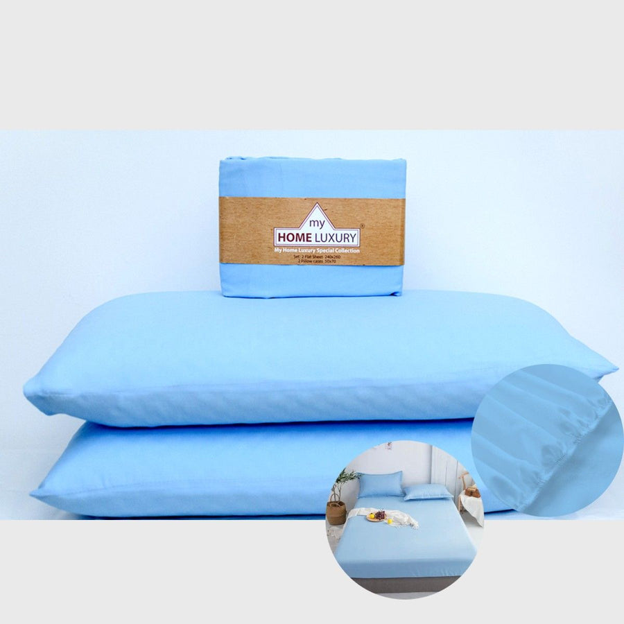Σεντόνι Σιελ Διπλό με Λάστιχο 160x200+25 3τμχ. Microcotton BS-18523 — 1