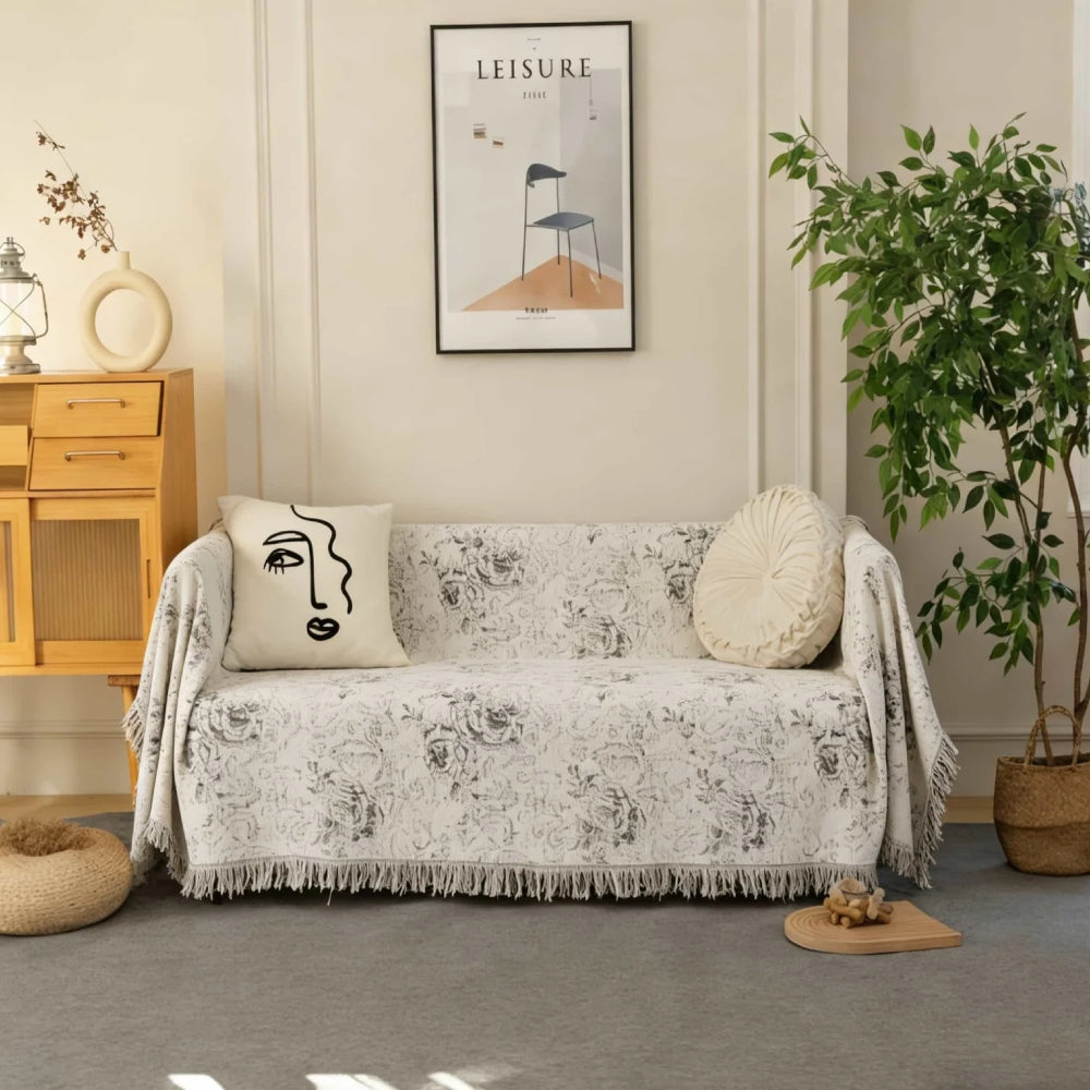 Ριχτάρι καναπέ ζακάρ 180x280cm Γκρί C25-5280