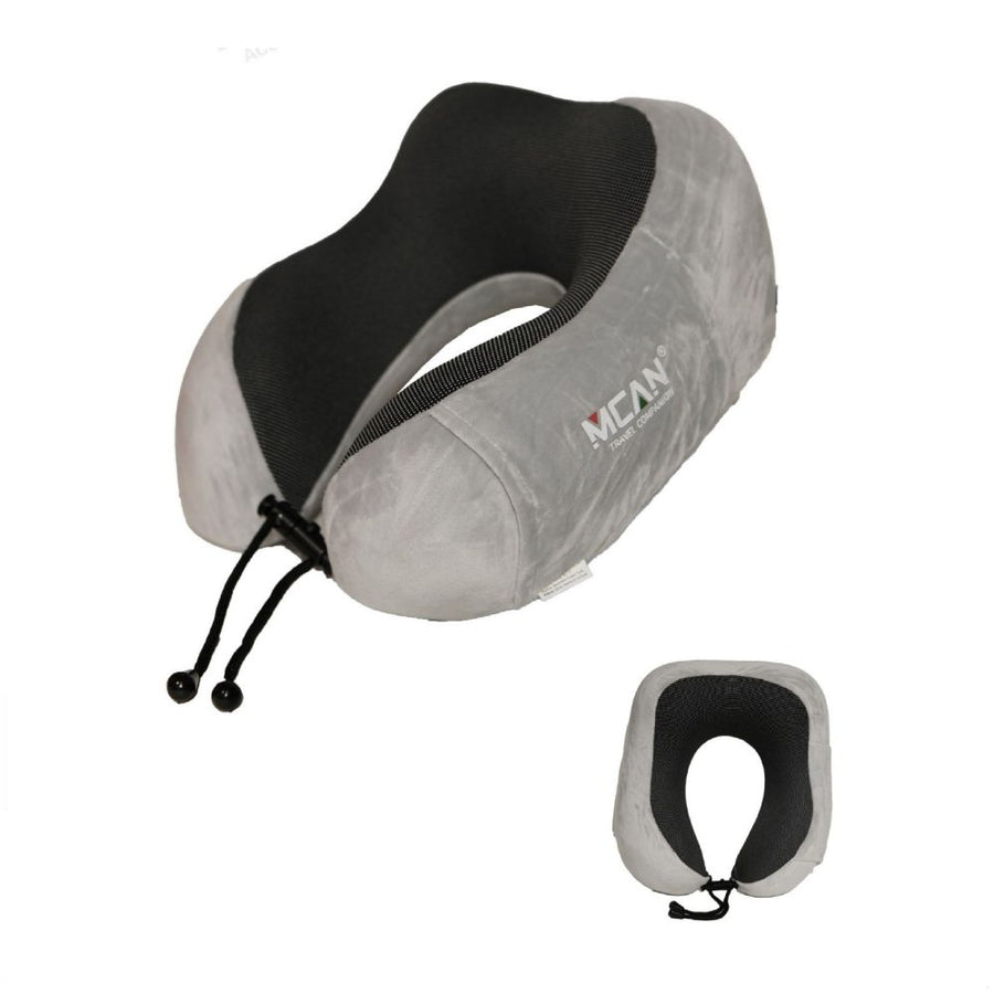 Μαξιλαράκι Ταξιδίου Memory Foam Γκρι Μ19xΠ12εκ. M-13G — 1
