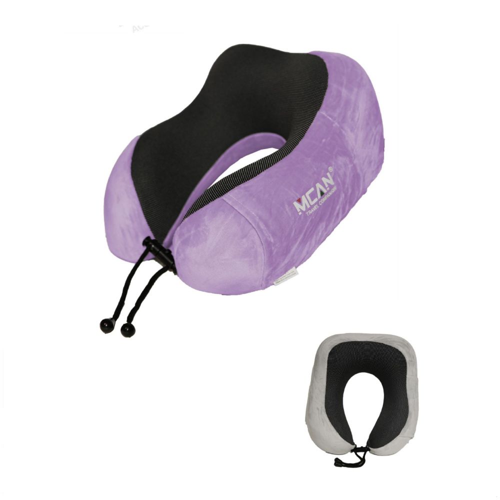 Μαξιλαράκι Ταξιδίου Memory Foam Μωβ Μ19xΠ12εκ. M-13P