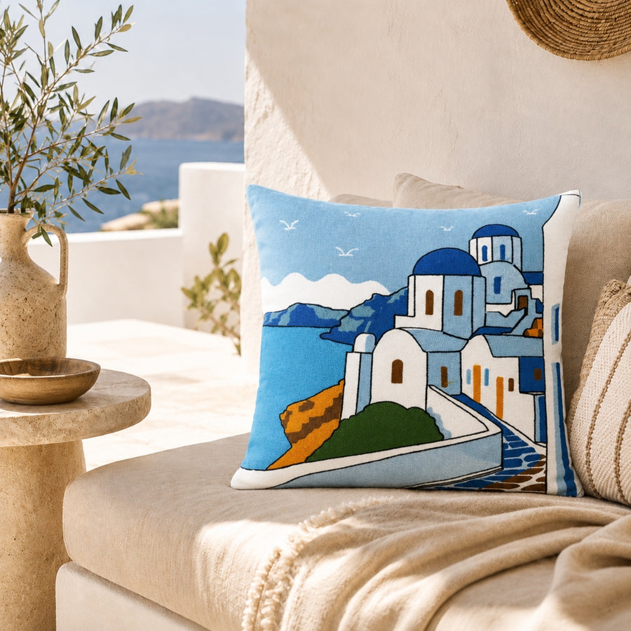 Διακοσμητική Μαξιλαροθήκη 45x45cm με Κέντημα MHL-12 — 1