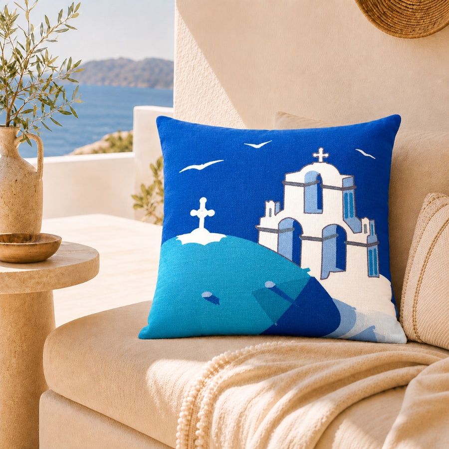 Διακοσμητική Μαξιλαροθήκη 45x45cm με Κέντημα MHL-16 — 1