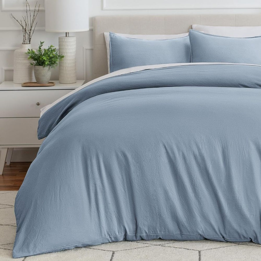 Σετ Παπλωματοθήκη Υπέρδιπλη Σιελ 220x240cm 3τμχ Microcotton P-007220 — 1