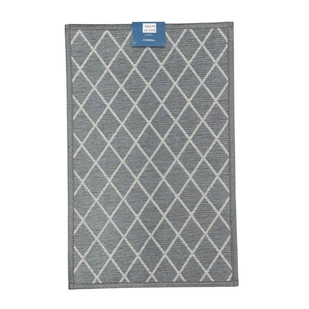 Πατάκι Κουζίνας Γκρι Με Σχέδιο Ρόμβο 60x150 SO17-GR